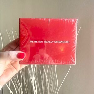 Red 'We're Not Really Strangers' Card Game